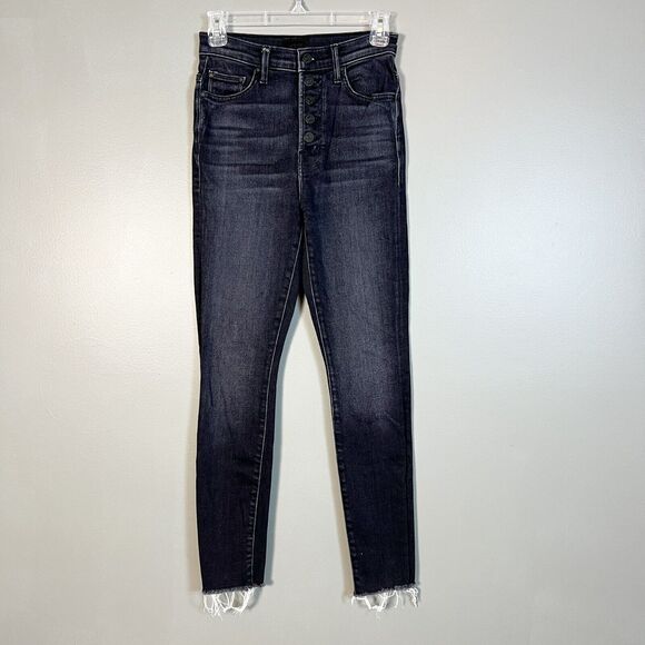 Mother The Pixie Swooner Ankle Fray 25 High Rise Skinny Grunge Stretch‎ Festival - Picture 1 of 11